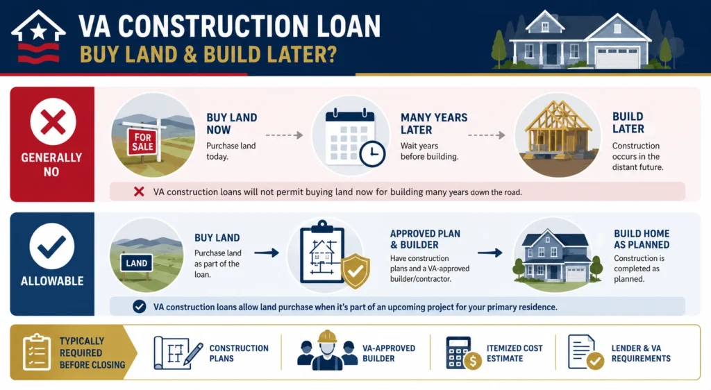 Can You Use A VA Construction Loan To Buy Land And Build Later - VA Construction Loan Can You Use A VA Construction Loan To Buy Land And Build Later